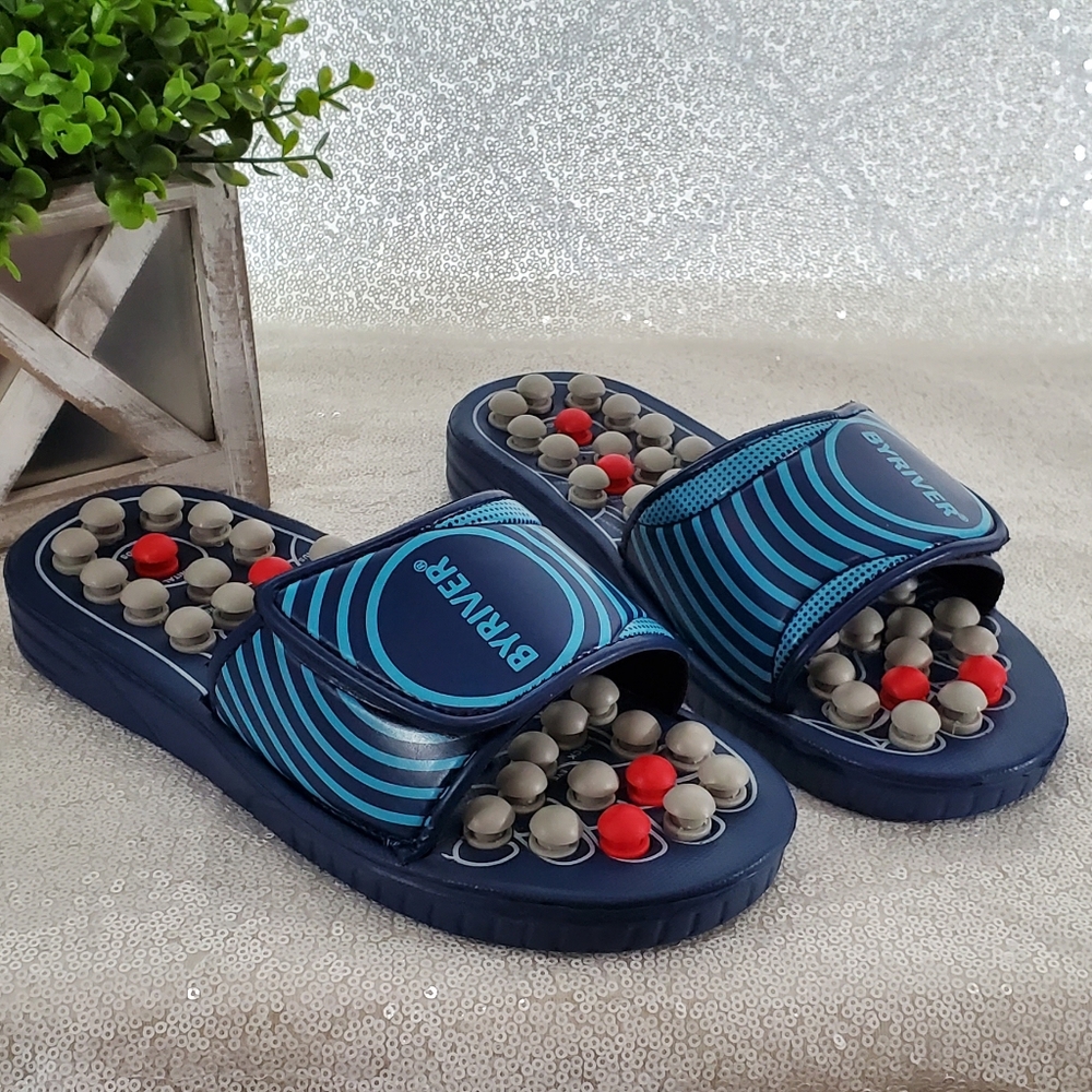 Byriver Spring Foot Massage Slippers Pain Relief